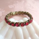 Large Pink Stone Rhinestone Jeweled Bracelet Large Pink Stone Rhinestone Jeweled Bracelet