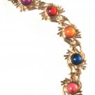 Retro Colorful Cabochon Bracelet Vintage Jewelry 1960s