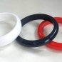 Red White & Blue Bangle Bracelets 1970s Vintage Jewelry