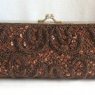 Brown Sparkly Beaded Sequin Purse Designer Exclusively Made For Agly's Vintage Brown Sparkly Beaded Sequin Purse Designer Exclusively Made For Agly's Vintage