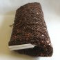 Brown Sparkly Beaded Sequin Purse Designer Exclusively Made For Agly's Vintage