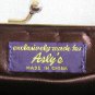 Brown Sparkly Beaded Sequin Purse Designer Exclusively Made For Agly's Vintage