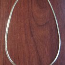 Gold Snake Chain Link Necklace 18" Vintage Jewelry
