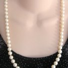 Old 27" Pearl Necklace Rhinestone Clasp Retro 1950s Vintage Jewelry Old 27" Pearl Necklace Rhinestone Clasp Retro 1950s Vintage Jewelry