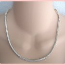 White Enamel Metal Chain Necklace 3 Sided Unique Retro Hong Kong Vintage Jewelry 1970s White Enamel Metal Chain Necklace 3 Sided Unique Retro Hong Kong Vintage Jewelry 1970s