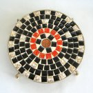 Mosaic Trivet Handcrafted Retro Vintage 1960 Penny Coin Center Mosaic Trivet Handcrafted Retro Vintage 1960 Penny Coin Center