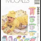 Infants McCall's Sewing Pattern Coveralls Top Bodysuit Pants Diaper Cover Blanket Booties All Sizes Infants McCall's Sewing Pattern Coveralls Top Bodysuit Pants Diaper Cover Blanket Booties All Sizes