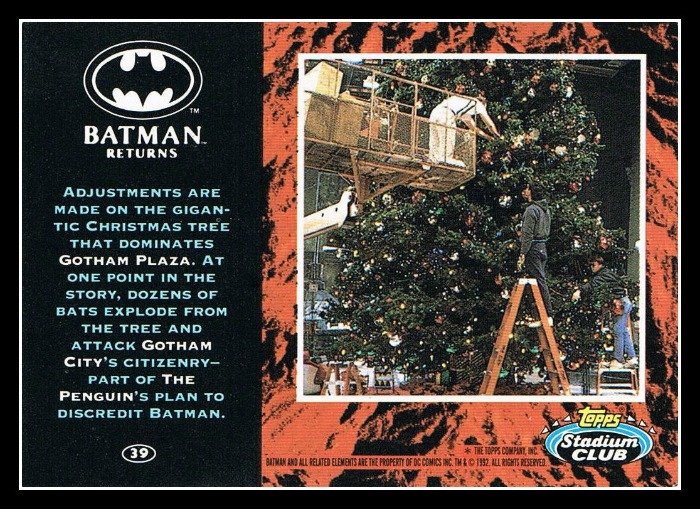 topps batman returns trading cards