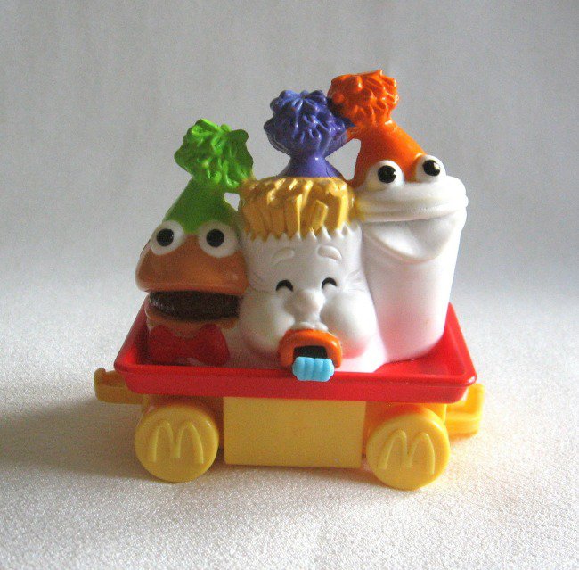 McDonalds Collectible Toy Car Hamburger Fries Drink on Wheels 1994