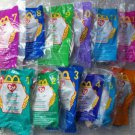 Ty Teenie Beanie Babies Full Complete Set 1999 Package of 12 McDonald's Toy Animals