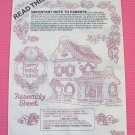 Manual Instructions For Large Strawberry Shortcake Dollhouse 12 Pages Email Only