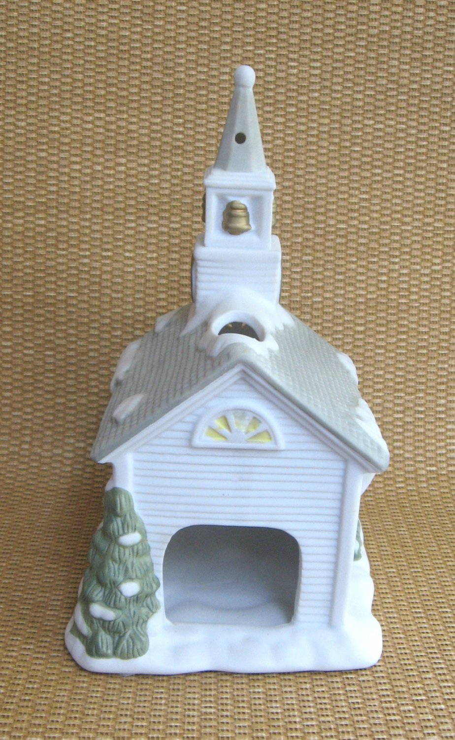 Partylite Ceramic Figurine Church Votive Tealight Candle Holder
