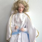 Our Lady of Lourdes Porcelain Doll 15" Franklin Heirloom Dolls Franklin Mint Hand Painted RARE