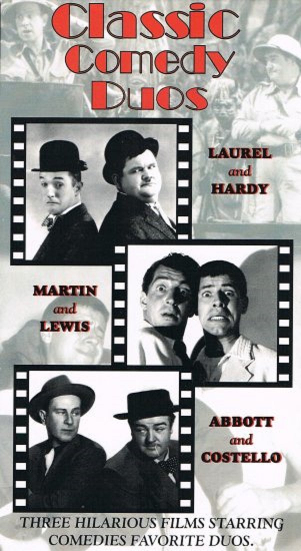 Classic Comedy Duos Vhs Video Laurel And Hardy Martin And Lewis Abbott