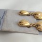Large Gold Dangle Clip On Earrings Lois Lee Designs Vintage Jewelry 1980s
