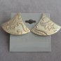 3 Pair Gold Dangle Clip On Earrings Vintage Jewelry 1980s