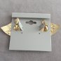 3 Pair Gold Dangle Clip On Earrings Vintage Jewelry 1980s