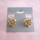 Gold Rhinestone Clip On Earrings By Designer Avon Vintage Jewelry 1970s Gold Rhinestone Clip On Earrings By Designer Avon Vintage Jewelry 1970s