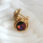 Multi Colored Rainbow Large Rivoli Stone Cufflinks Vintage 1960s