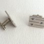 Blue Stone Silver Star Cufflinks Vintage 1950s