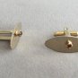 Red Stone Gold Cufflinks Retro Vintage 1950s
