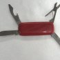 Small Red Swiss Army Pocket Knife Scissors File & Opener Rostfrei German Vintage