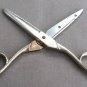 Inlaid Scissors Shears By Richards of Sheffield England Stainless Steel Rustless Vintage