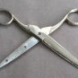 Inlaid Scissors Shears By Richards of Sheffield England Stainless Steel Rustless Vintage