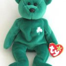 Ty Beanie Baby Erin The Green Irish Teddy Bear Retired 1999