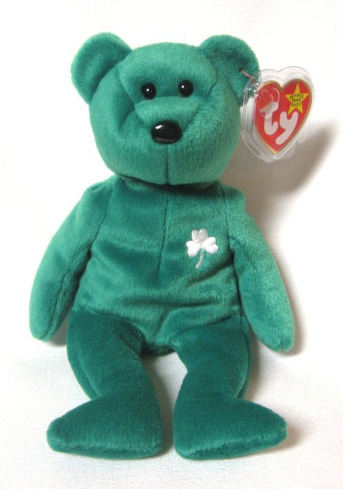 green ty beanie bear