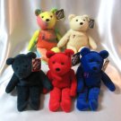 Salvino Bamm Beanos 11 Baseball Bears Variety of Players Beanie Babies 1998 Retired