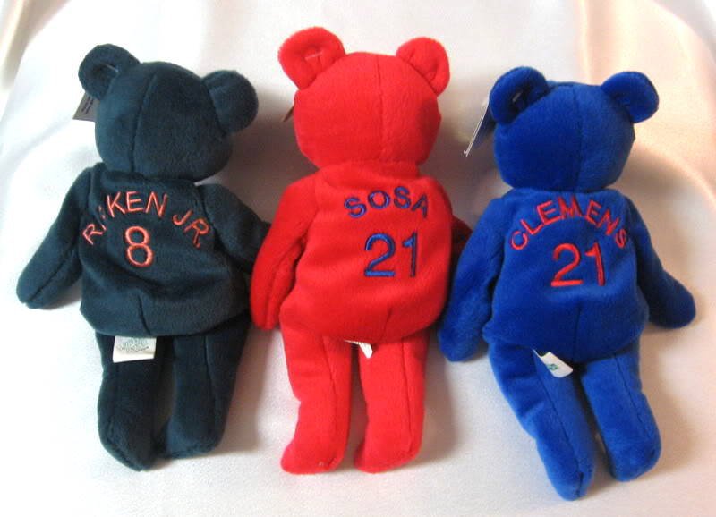 Salvino Bamm Beanos 11 Baseball Bears Variety of Players Beanie Babies