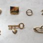 7 Brooches Brooch Pins Vintage Jewelry 1980s Olympics Circle Key Heart Ballerina