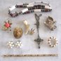 Vintage Brooch Pins Bracelet Pendant Earrings Jewelry Repair Lot 11 Pieces Sterling Eagle