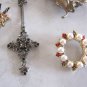 Vintage Brooch Pins Bracelet Pendant Earrings Jewelry Repair Lot 11 Pieces Sterling Eagle