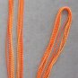 Orange Beaded Multiple 5 Strand Necklace 49" Long Vintage 1950s Retro