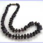 Purple Amethyst Chips Beaded Necklace Retro Vintage 1960s Jewelry