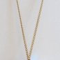 Crystal Aurora Borealis Cluster Saucer Beaded Pendant Necklace Vintage 1960s Jewelry