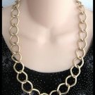 Chunky Style Large Textured Gold Chain Link Necklace 26" Hong Kong Retro Vintage 1960s Chunky Style Large Textured Gold Chain Link Necklace 26" Hong Kong Retro Vintage 1960s