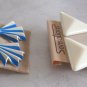 2 Pair Blue & White Pierced Earrings By Sensations Retro Vintage Jewelry 1980s