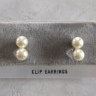 Double Pearl Clip On Earrings Vintage 1950s Jewelry Double Pearl Clip On Earrings Vintage 1950s Jewelry