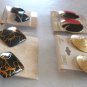 Black Cabochon Brooch Pin Chunky Bracelet 4 Pair Earrings 6 Pieces Vintage Coro Sears
