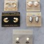 Pearl Necklace 5 Pair Pierced Earrings 6 Pieces Designer Marvella Sears Vintage Jewelry