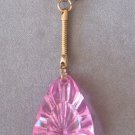 Large Pink Gem Chunky Style Keychain Vintage 1960's Large Pink Gem Chunky Style Keychain Vintage 1960's