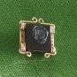Black White Gold Cameo Setting Finding Vintage Jewelry 1950s