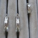 Silver Leaf Hoop Clip On Earrings & Ring 2 Piece Jewelry Set By Designer Avon Vintage 1970s Silver Leaf Hoop Clip On Earrings & Ring 2 Piece Jewelry Set By Designer Avon Vintage 1970s