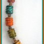 Shabby Chic Multiple Color Beaded Necklace Retro West Germany Vintage Jewelry 1950s