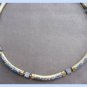 Unique Blue Flower Beaded Necklace Retro 1960s Japan Vintage Jewelry
