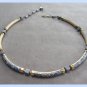 Unique Blue Flower Beaded Necklace Retro 1960s Japan Vintage Jewelry
