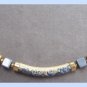 Unique Blue Flower Beaded Necklace Retro 1960s Japan Vintage Jewelry